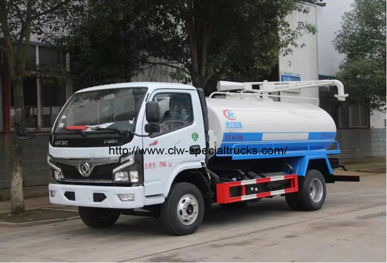 Dongfeng chassis 4.5m3 vacuum truck