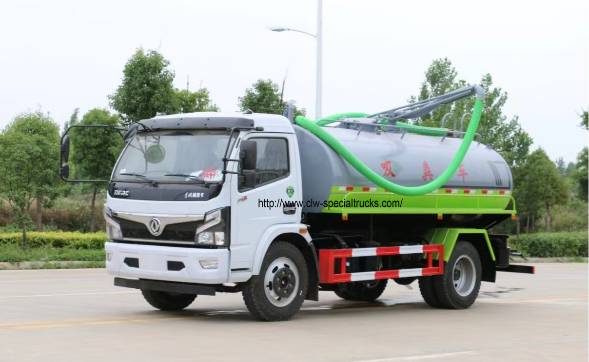 Vacuum cleaner truck with 8m3  truck body
